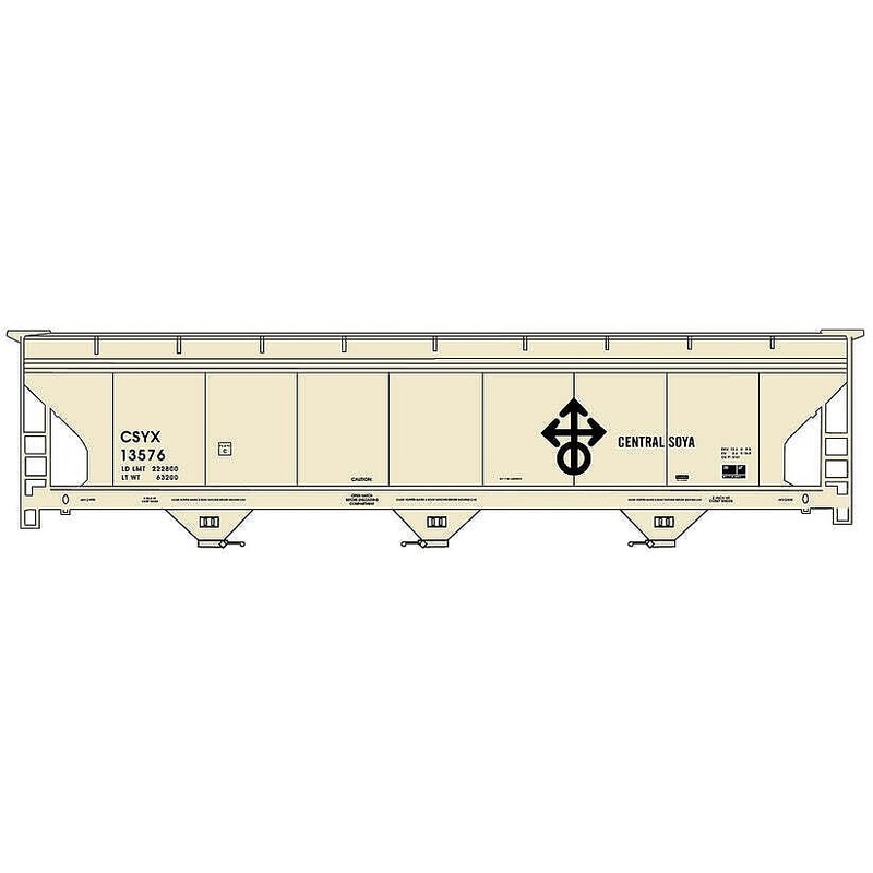 3 Bay ACF Covered Hopper Central Soya
