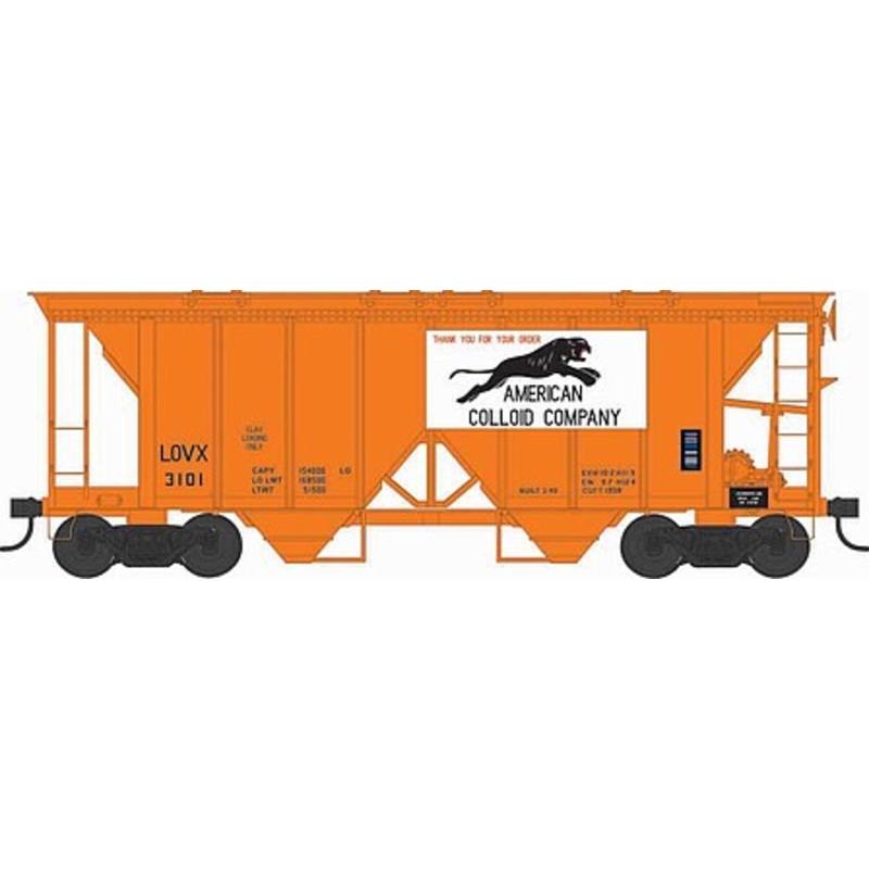 H34 70 Ton Covered Hopper American Colloid Co. #3105