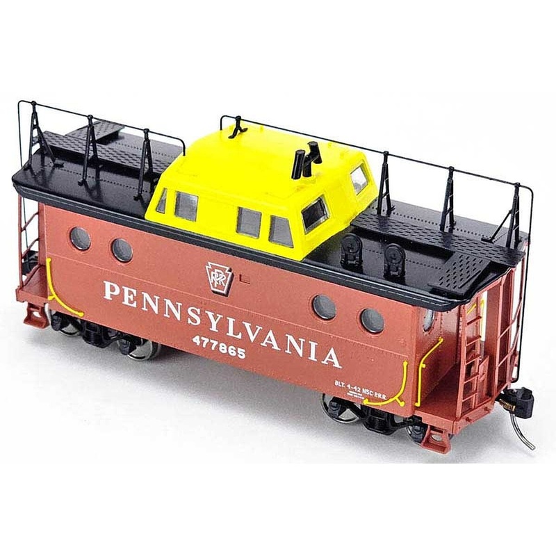 HO N-5C Caboose PRR #477955/Shadow Keystone w/Trainphone Rpk