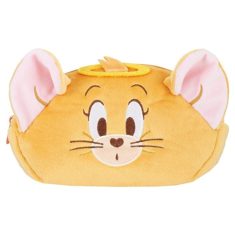 T’s Factory Tom And Jerry Plush Face Pen Pouch Angel Jerry