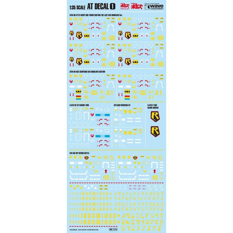 Wave Armored Trooper Votoms AT Decals (1)
