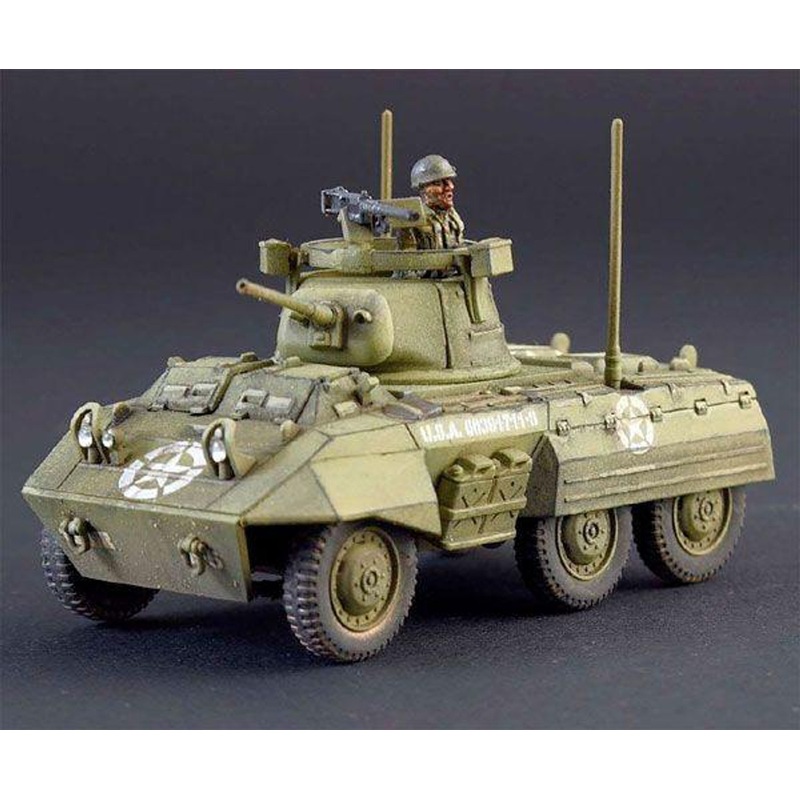 Platz 1/56 WW.II American Military M8/M20 Armored Car Greyhound Plastic Model