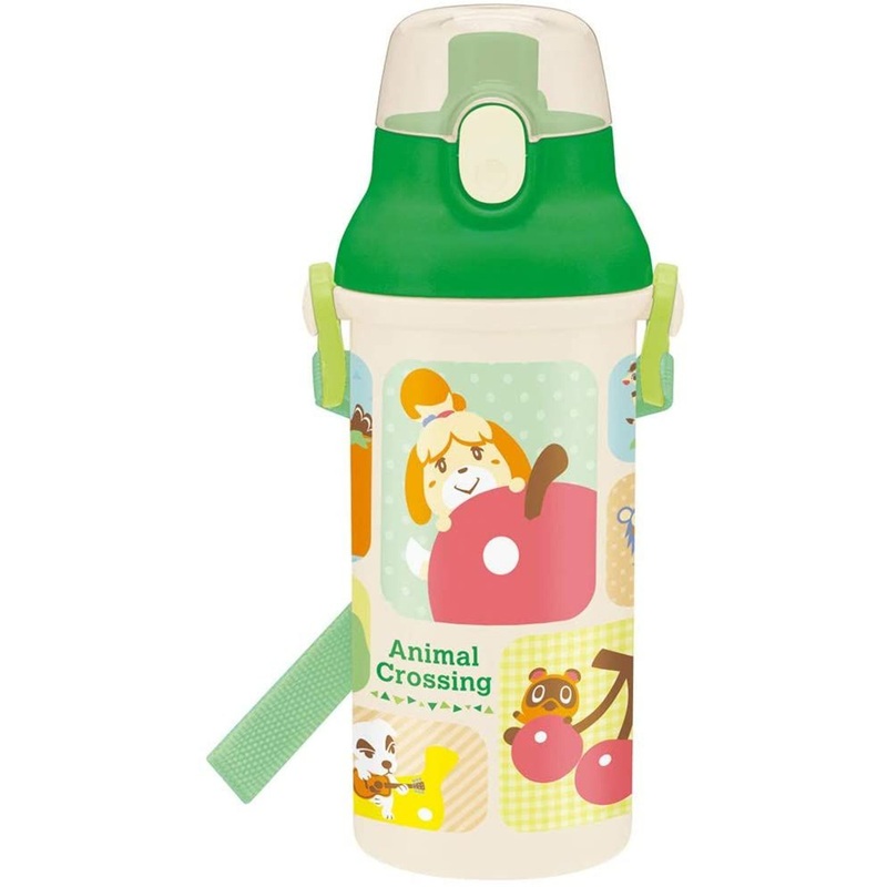 Skater Animal Crossing Antibacterial Direct Drinking Plastic Bottle