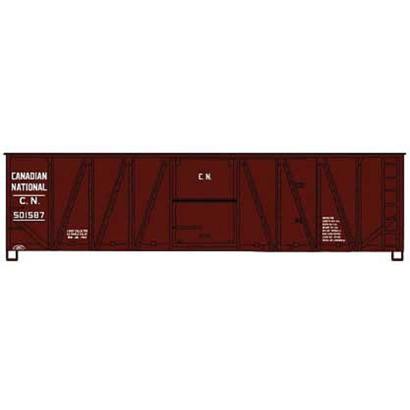 40′ Wood 8-Panel Outside-Braced Boxcar kit CN #501587