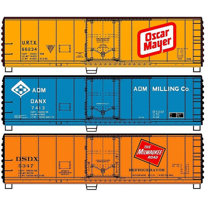 HO 40′ Steel Reefer 3 car set