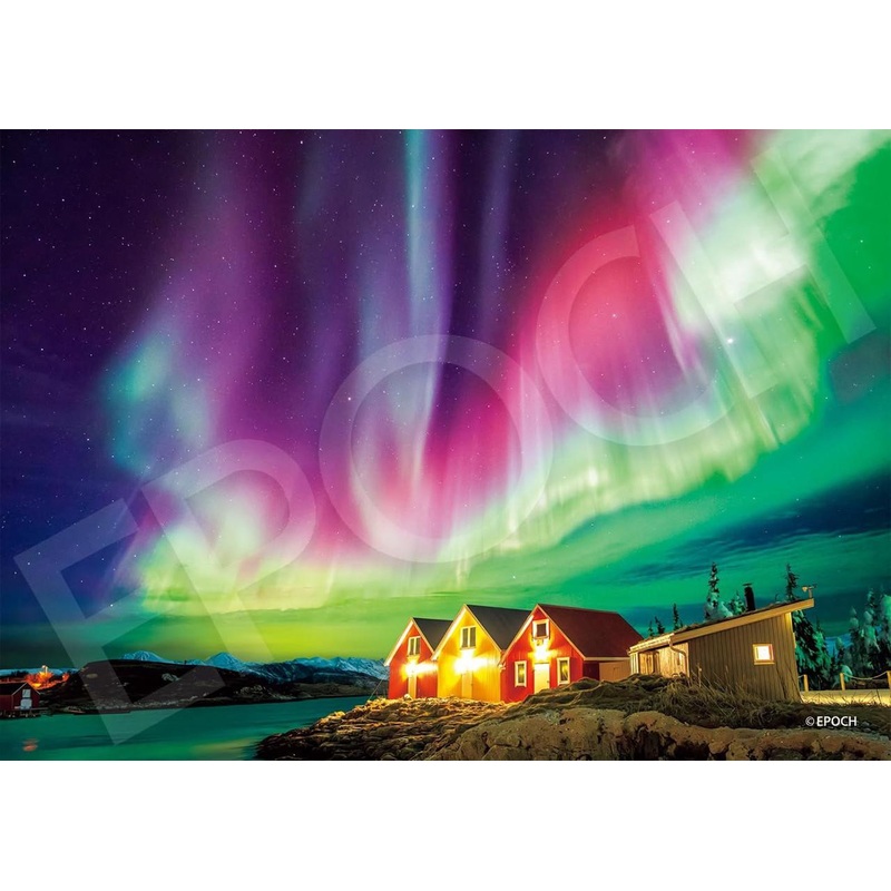 Jigsaw Puzzle Aurora shining in the night sky – Norway (500 Pieces)