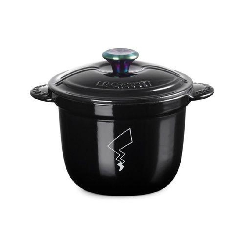 Pokemon Center [Le Creuset] Cocotte Every 18 Shiny Black (Iridescent Knob)