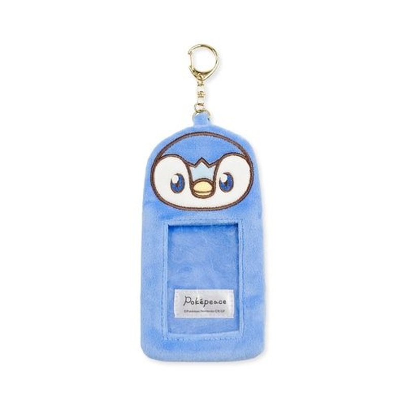 Pokemon Center Original PokePeace Fluffy Photo Holder Keychain – Piplup