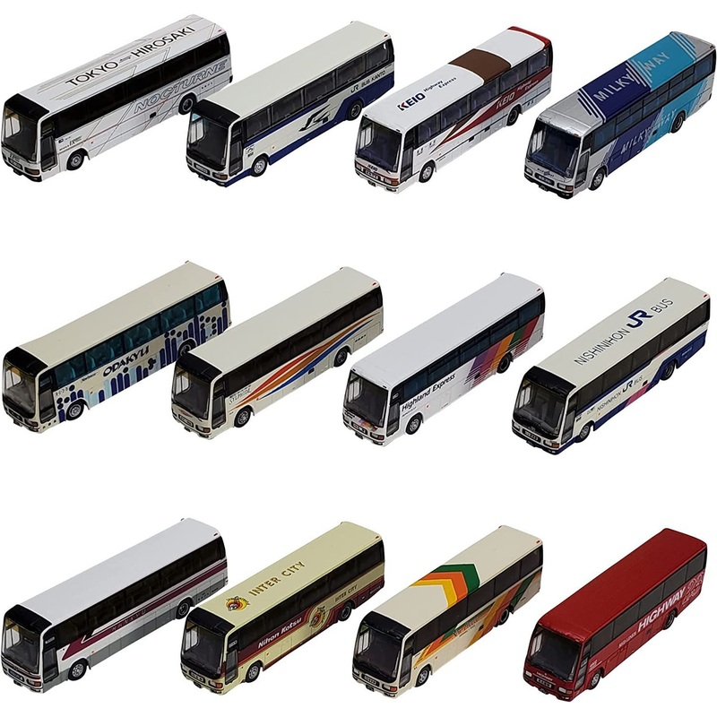 Tomytec The Bus Collection No.30 (12 Buses Randomly Packed) (N scale)