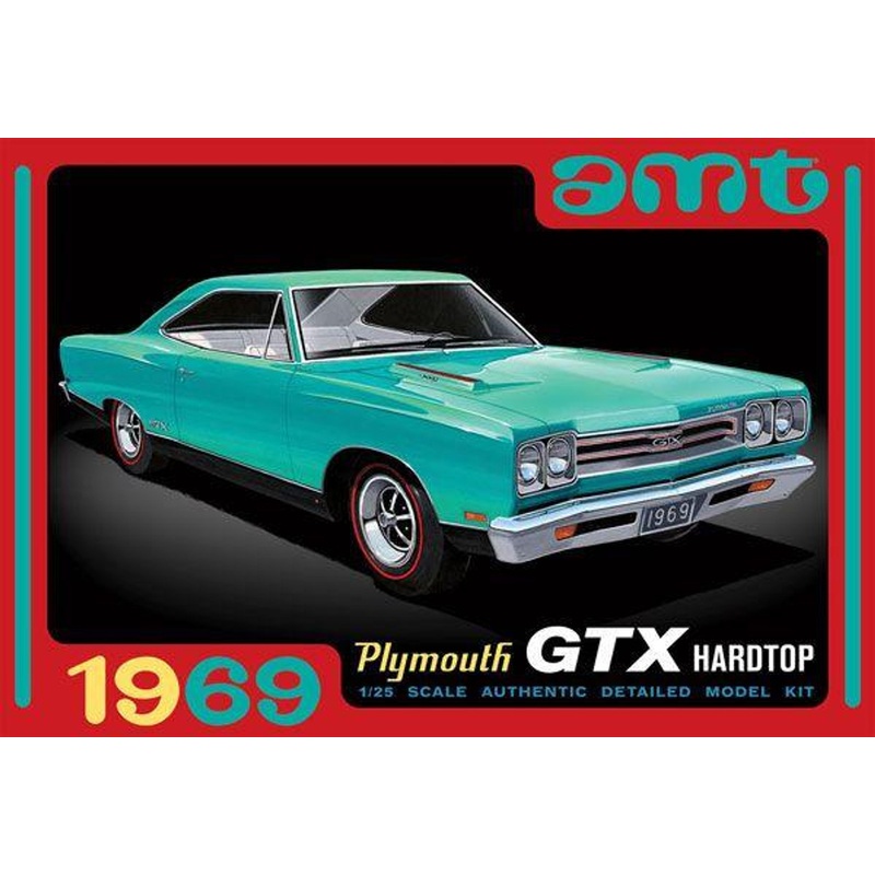 Platz AMT 1/25 1969 Plymouth GTX Hard Top Plastic Model