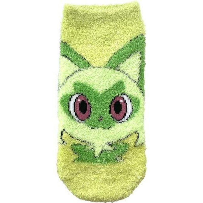 Pokemon Center Fluffy Socks Sprigatito LGR Junior (15-21cm)