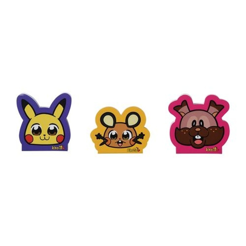 Pokemon Center Original Die-Cut Face Memo Set Pikachoose
