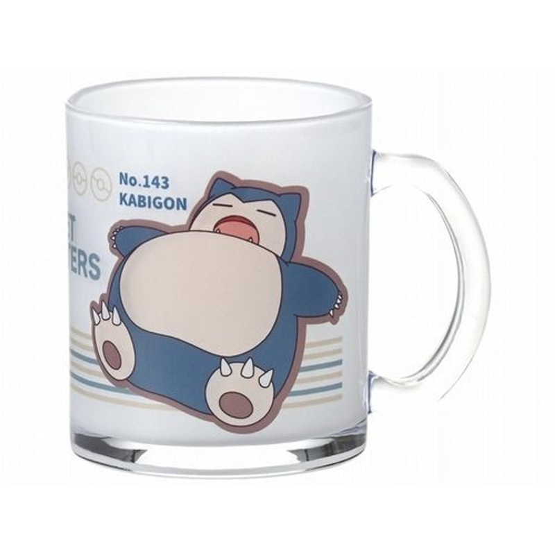 Pokemon Center Original Patterned Glass Mug Snorlax
