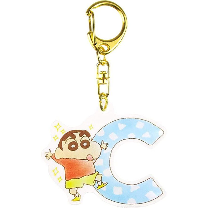 T’s Factory Crayon Shin-chan Initial Acrylic Keychain C