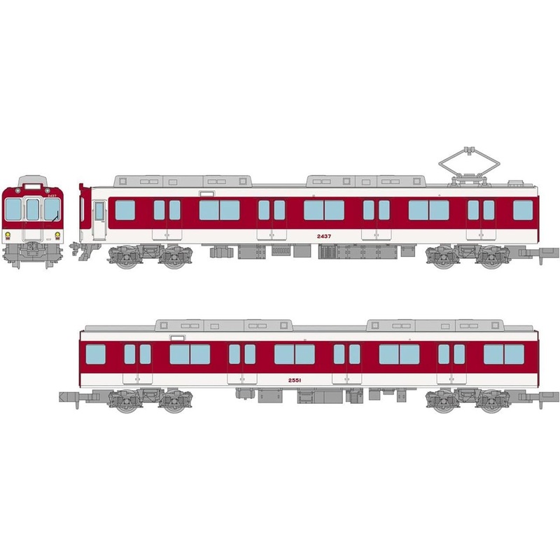 Tomytec My Town Railway Collection MT04 Kintetsu Railway (Kintetsu Railway Series 2430) 2 Cars Set (N scale)