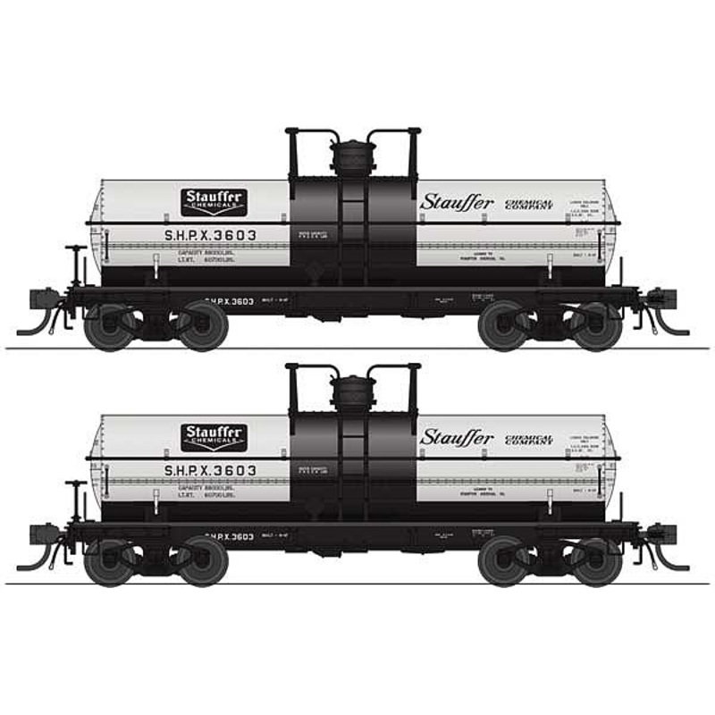 6,000 gallon Tank Car Stauffer 2 pack
