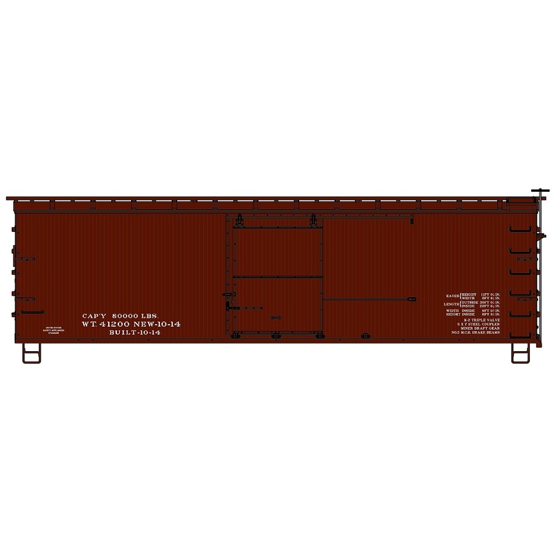 Data Only Oxide 36′ Double Sheath Wood Boxcar Kit