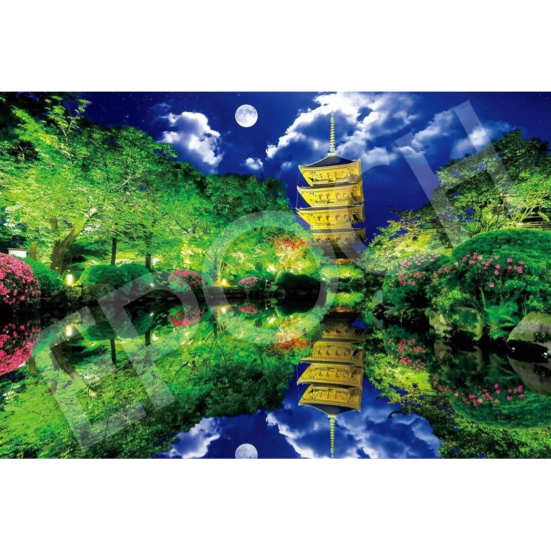 Epoch Epoch Jigsaw Puzzle Japan Scenery Toji Temple Under the Moonlight – Kyoto (2016 Very Small Pieces)