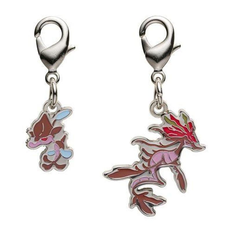 Pokemon Center Original Nationwide Pokedex Metal Charm – Skrelp Dragalge (690 , 691)