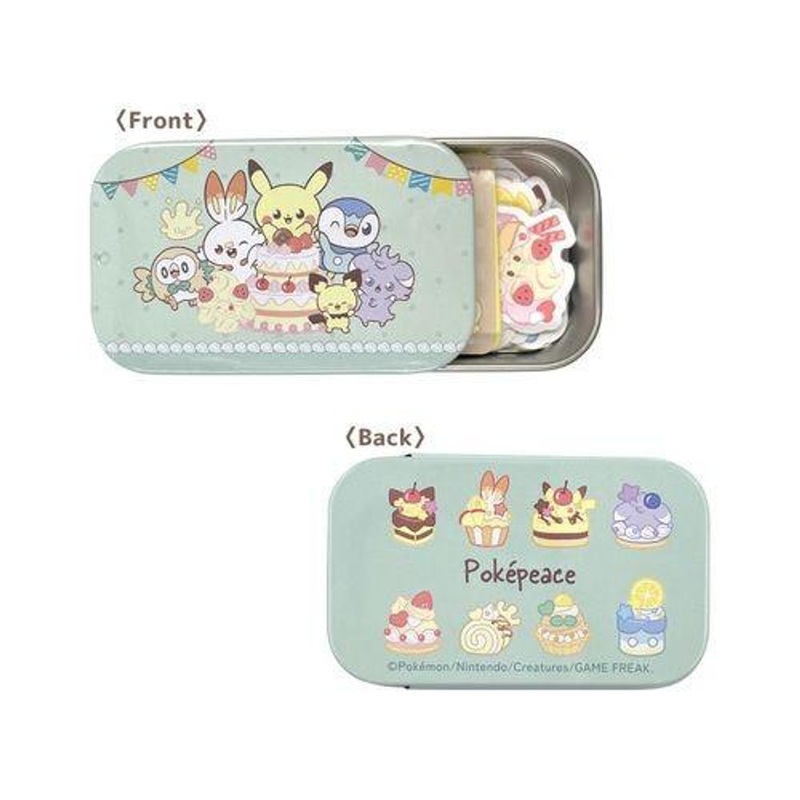 Pokemon Center Sticker Can Collection Sweets Shop PokePeace