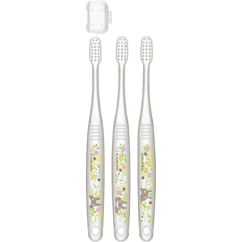 Skater Soft Toothbrush Set for Kids (3P) My Neighbor Totoro Plants
