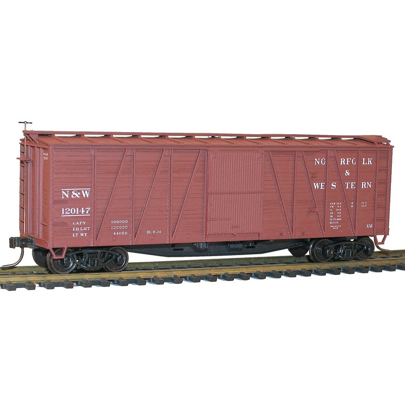 40′ Wood 8-Panel Outside-Braced Boxcar Kit NW #1201