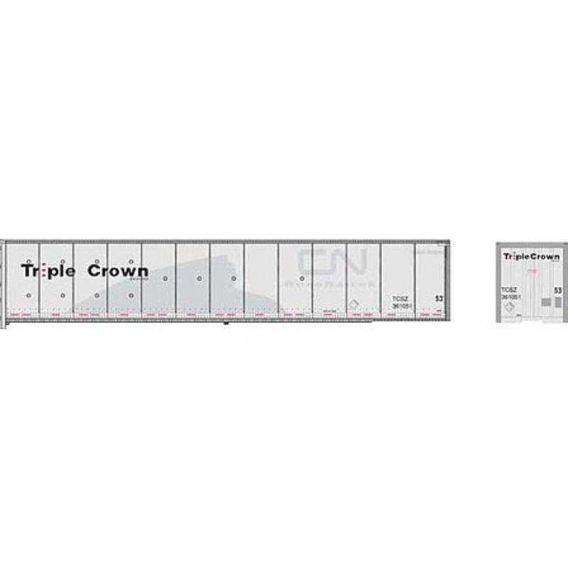 50′ Roadrailer x-CN Triple Crown Medium Logo #361129