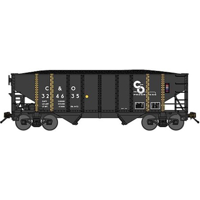 8-Panel 2-Bay Open Hopper Chesapeake & Ohio #324748