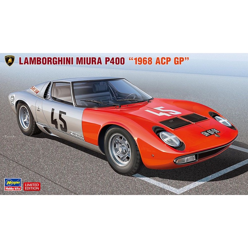 Hasegawa 1/24 Lamborghini Miura P400 ”1968 ACP GP” Plastic Model