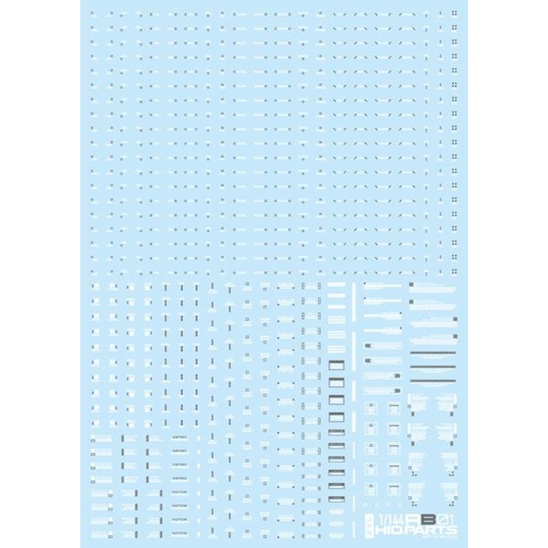 HiQparts 1/144 RB01 Caution Decal White & Gray