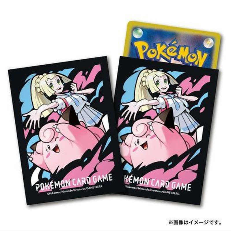 Pokemon Card Game TCG Deck Sleeves Lillie & Clefairy