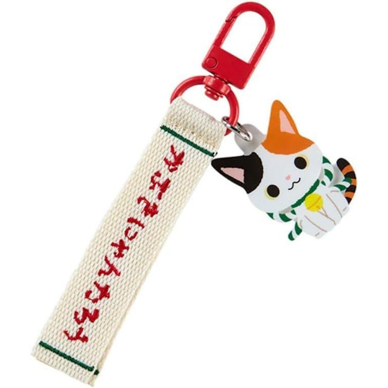 Sanrio Sanrio Embroidery Tag Keychain Kabukinyantaro