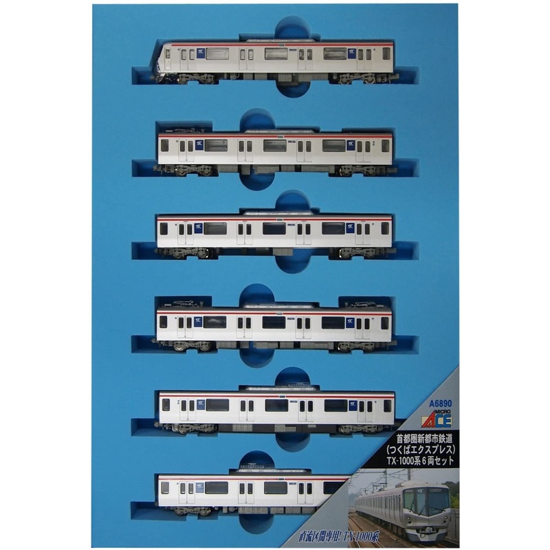 Microace A6890 Metropolitan Intercity Railway (Tsukuba Express) Series TX-1000 6 Cars Set (N Scale)