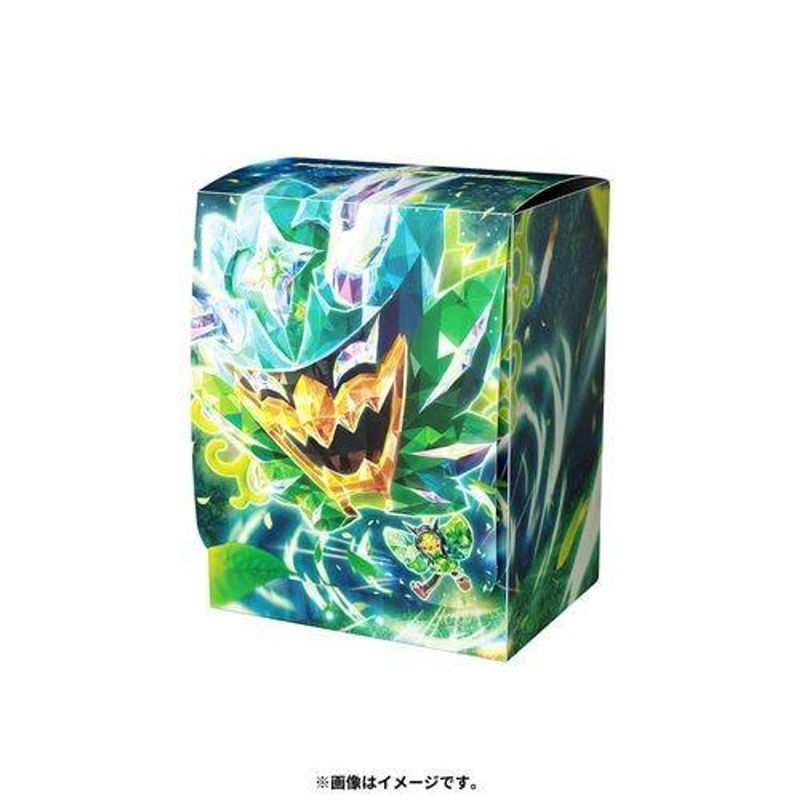 Pokemon Card Game TCG Deck Case Terastallized Ogerpon Green Face