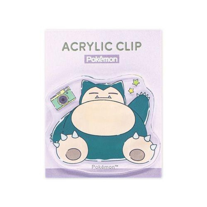 Pokemon Center Die-Cut Acrylic Tulip/Snorlax