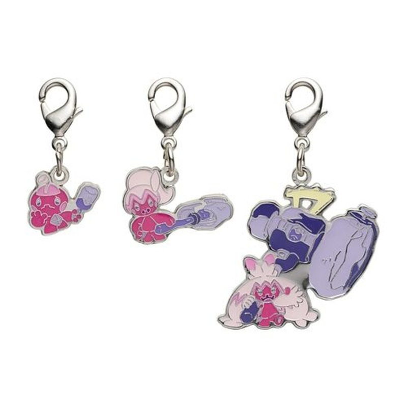 Pokemon Center Original Nationwide Pokedex Metal Charm Set / Tinkatink Tinkatuff Tinkaton (957, 958, 959)
