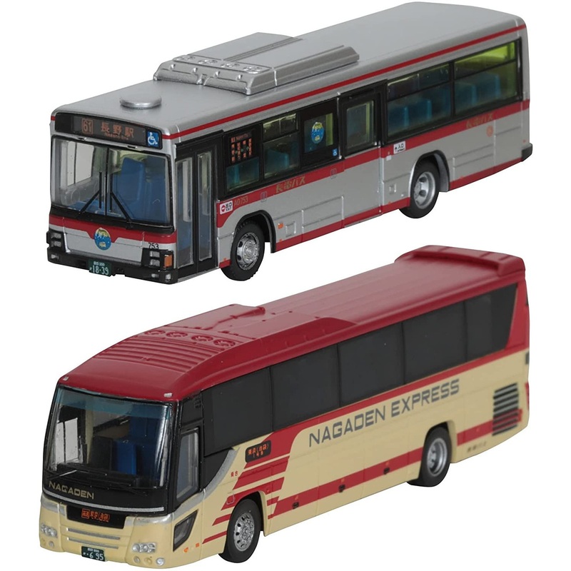 Tomytec Bus Collection Nagaden Bus (Nagano-Tokyo Line 60th Anniversary) 2 Bus Set (N scale)