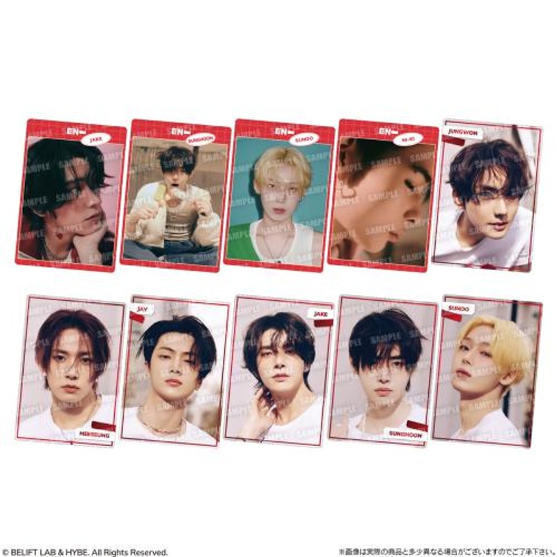 Bandai Candy ENHYPEN Metallic Sticker Collection 20pcs Box