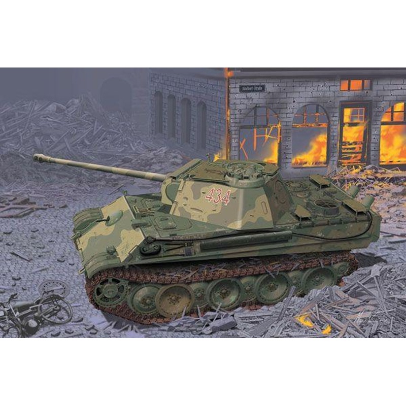 DRAGON 1/35 WW.II German Army Panther Tank Ausf.G w/Additional Turret Roof Armor Deluxe Set Plastic Model