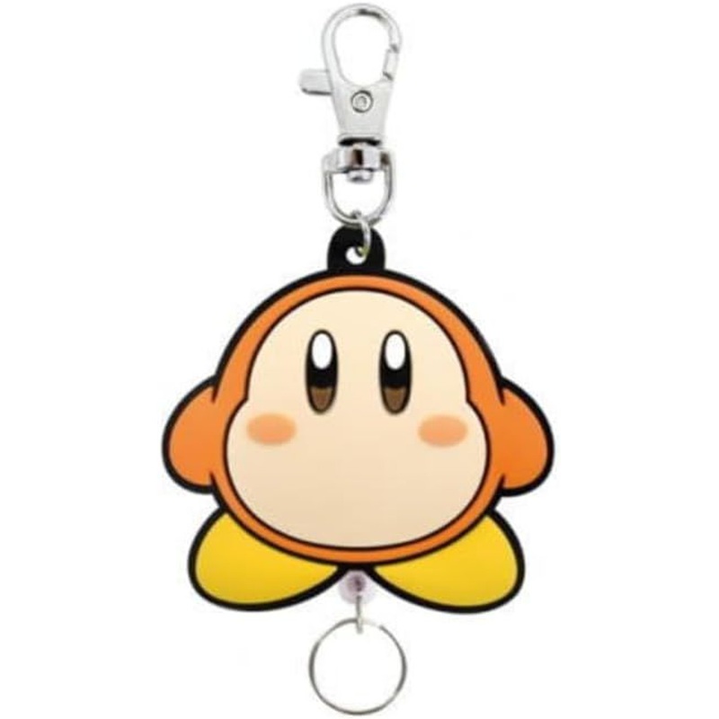 SK JAPAN Kirby Rubber Reel Keychain Waddle Dee
