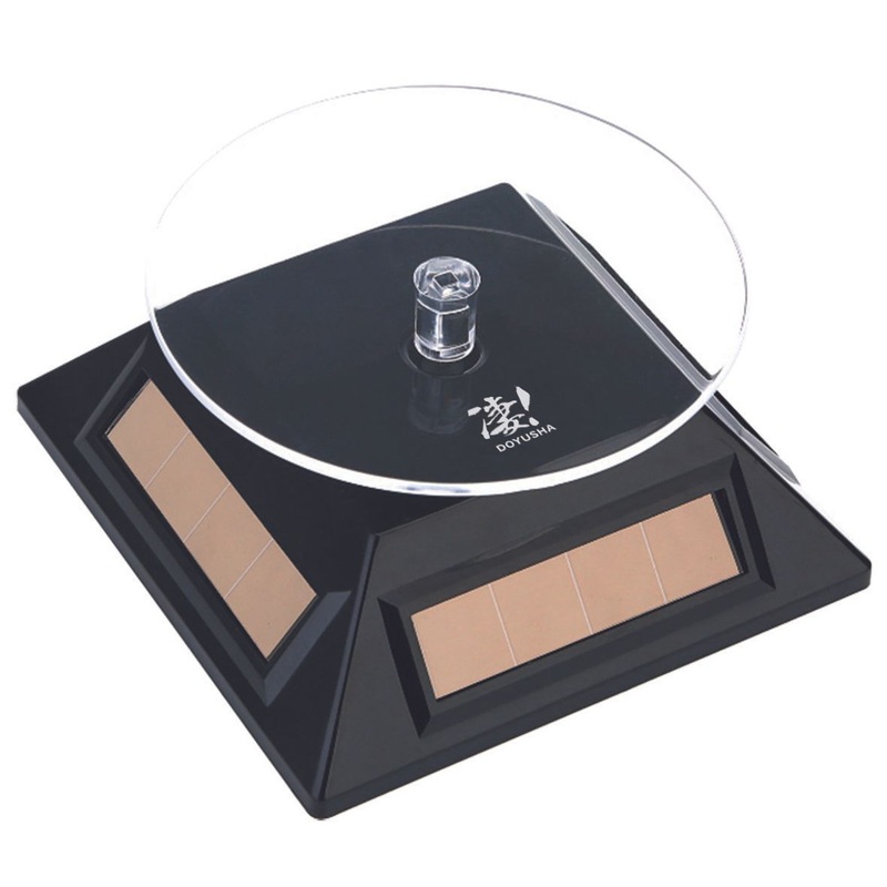 Doyusha SGOT! Solar Turntable Display MINI Black (Hobby Tool)