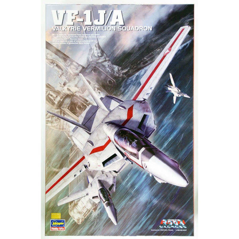 Hasegawa 1/48 Macross VF-1J/A Valkyrie Vermilion Squardron Plastic Model
