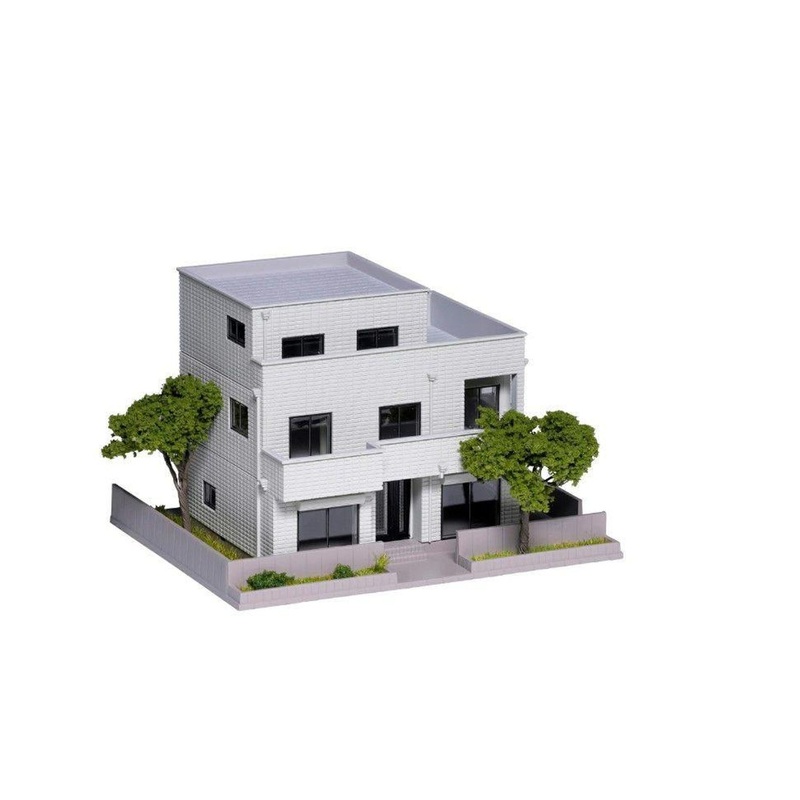Kato 23-405A DioTown Two-Family House (Gray)  (N scale)