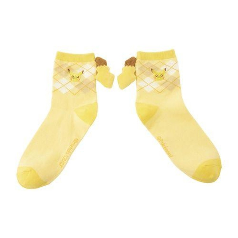 Pokemon Center Original Socks With Tail Pikachu (23-25cm)