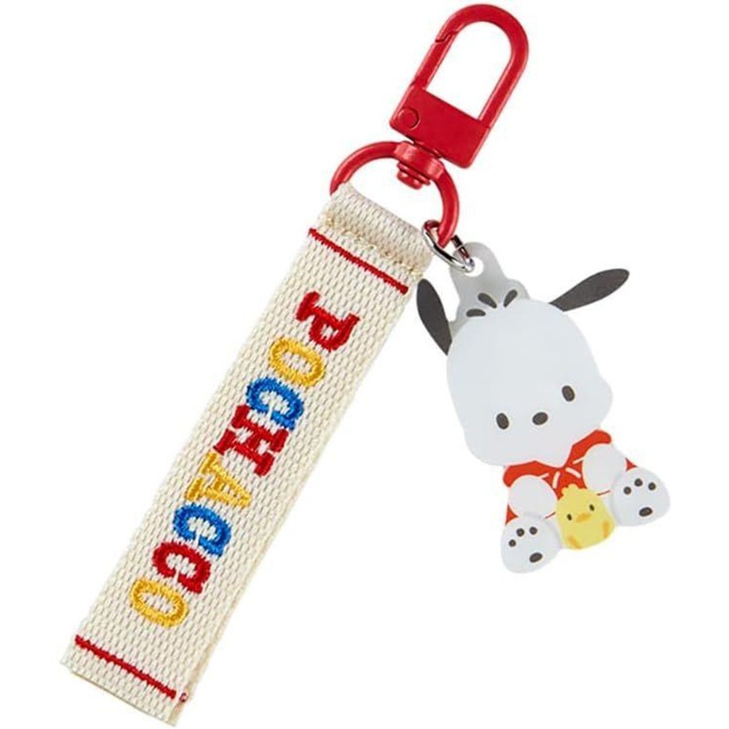 Sanrio Embroidery Tag Keychain Pochacco