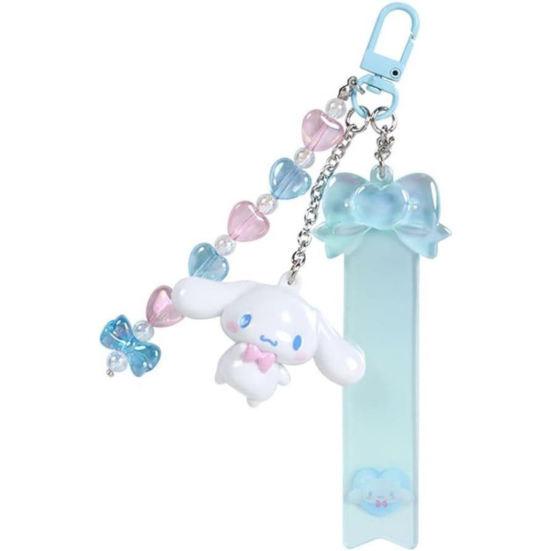 Sanrio Keychain Cinnamoroll  Ribbon Design (Clear and Puffy 3D)
