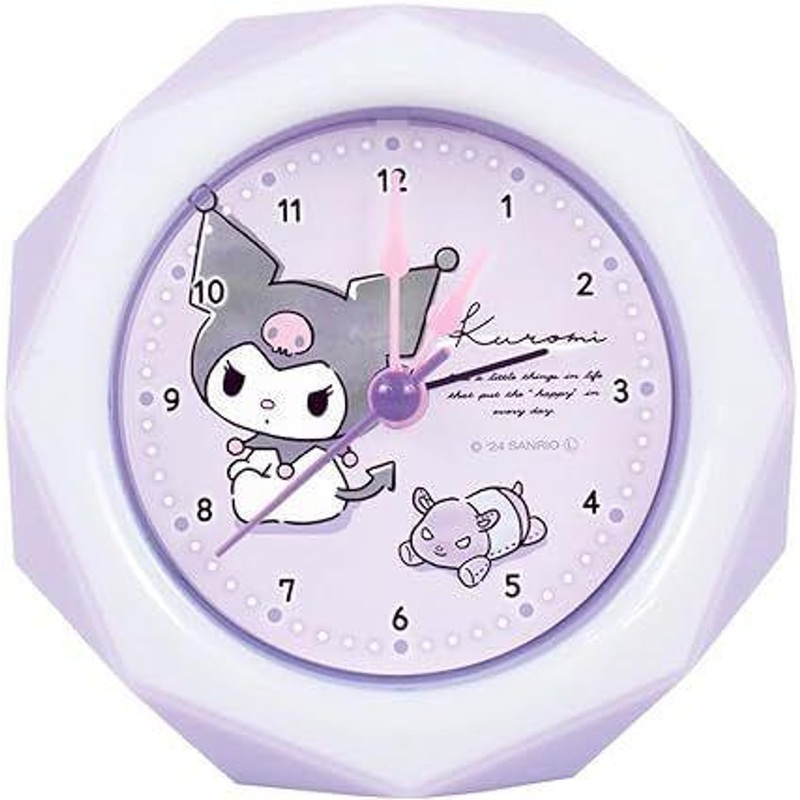 T’s Factory Sanrio Diamond Cut Alarm Clock Kuromi