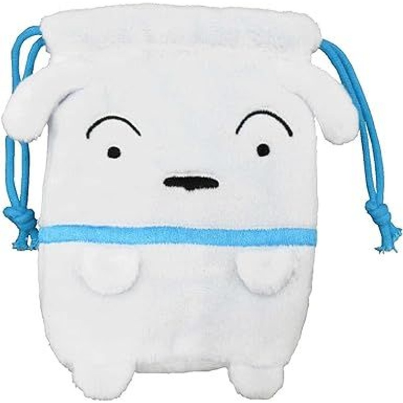 Unique730 Crayon Shin-chan Plush Drawstring Pouch – Shiro