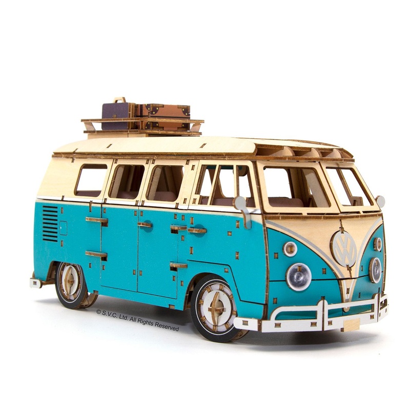 A-zone wodden Art ki-gu-mi Volkswagen T1 Camper Van