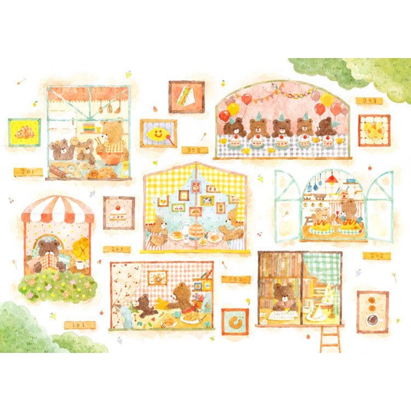 Epoch 79-302s Jigsaw Puzzle Illustration Delicious Apartment (500 Pieces)